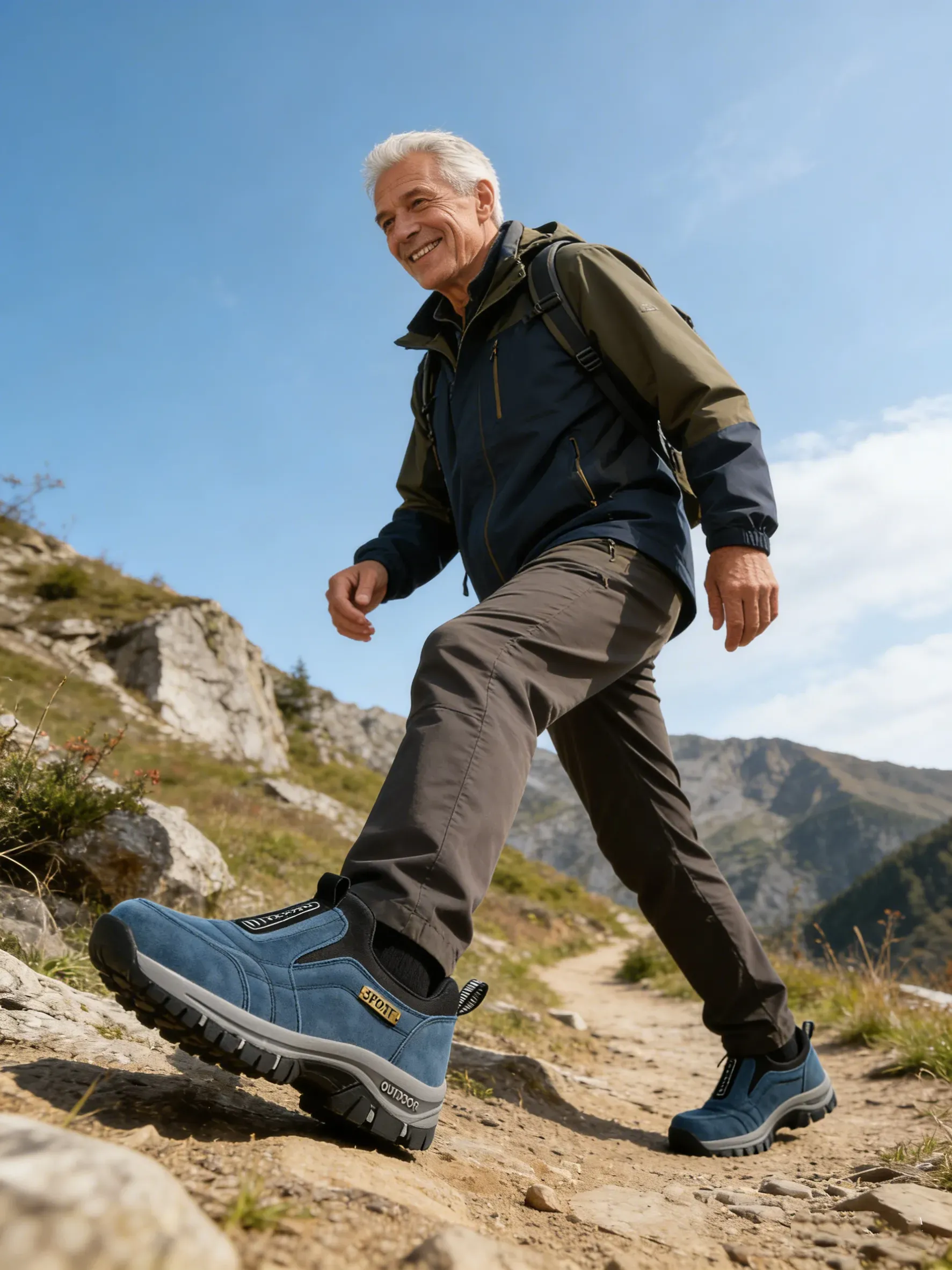 🎁 Offerta Speciale: 50% 🎁 Scarpe Ortopediche da Passeggio da Uomo — In Camoscio Cucito a Mano 👟 Impermeabili e Antiscivolo ✅ Supporto per l'Arco Plantare — Cammina nel Comfort.