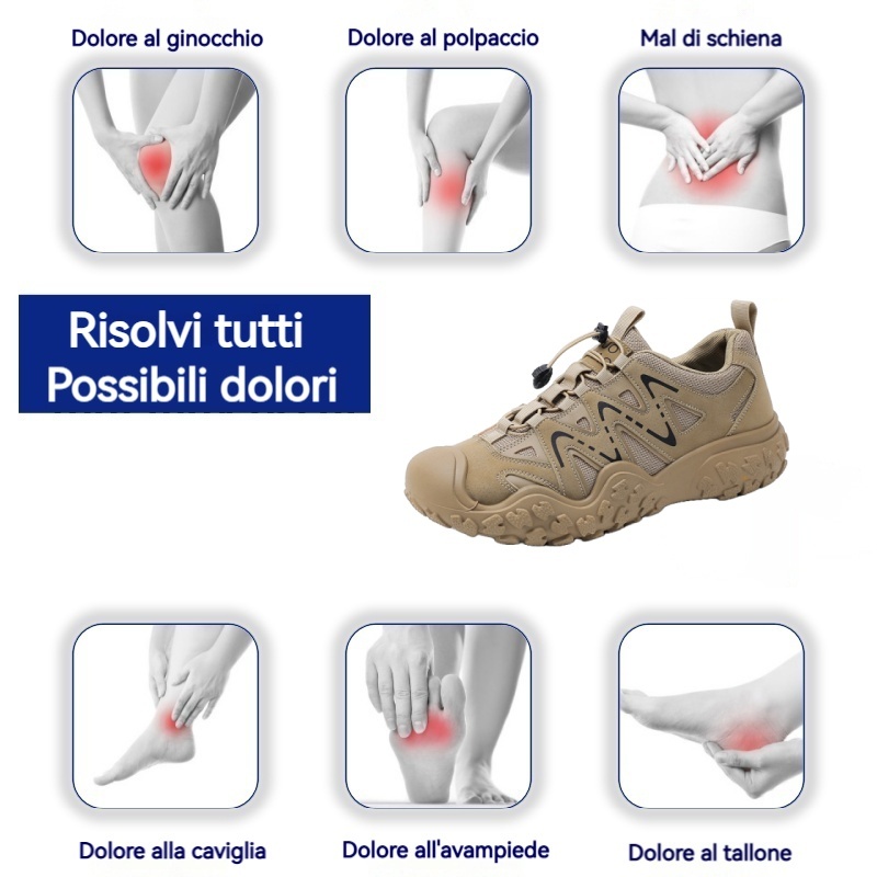 [Ultimo giorno di sconto del 50% - non perdertelo] 🔥 Scarpe da passeggio dal design ergonomico 👞 Cucite a mano - impermeabili e antiscivolo ✅ Supporto dell'arco plantare, camminata confortevole
