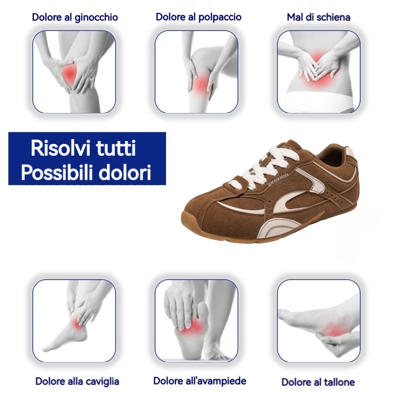 [Ultimo giorno di sconto del 50% - non perdertelo] 🔥 Scarpe da passeggio dal design ergonomico 👞 Cucite a mano - traspiranti, impermeabili ✅ Supporto dell'arco plantare, camminata confortevole