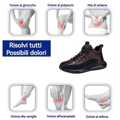 🔥 (50% di sconto oggi, finirà presto) - Scarpe da passeggio da uomo in vera pelle, comode ✅ Sollievo dal dolore, supporto per l'arco plantare - Design grafico a coccodrillo