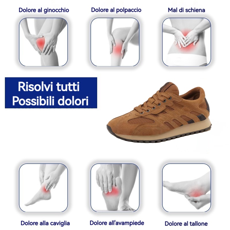 [Offerta di oggi a metà prezzo: da non perdere] Scarpe casual da uomo dal design ergonomico: alleviano efficacemente il dolore quando si cammina👞Supporto dell'arco plantare