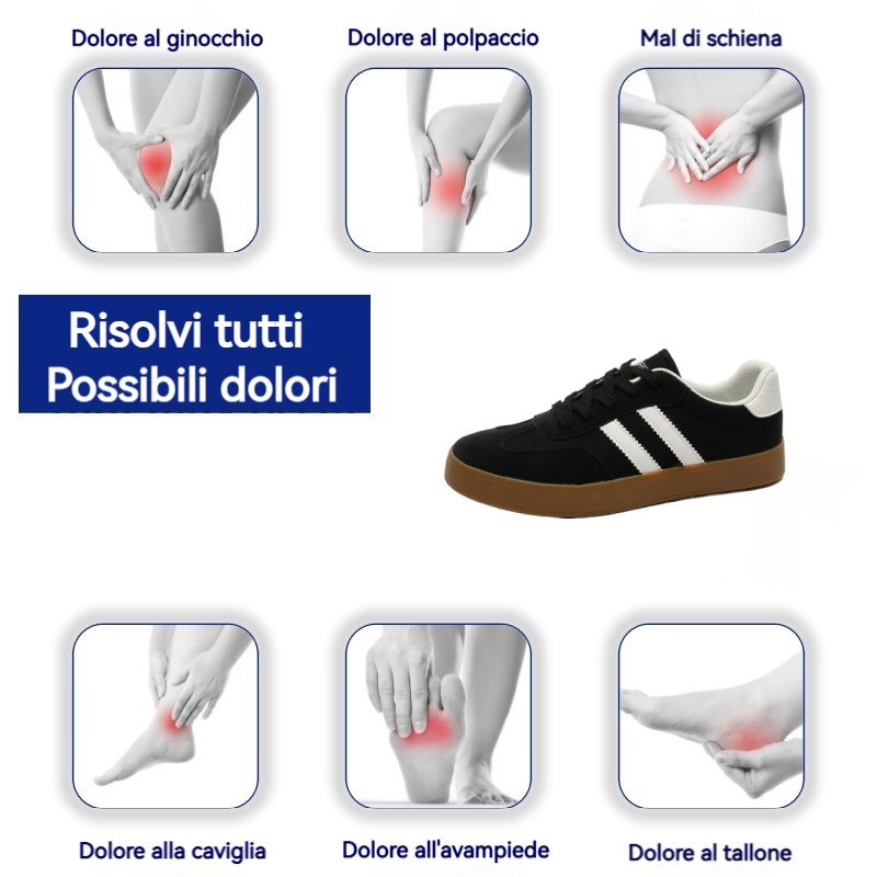 [Sconto a metà prezzo oggi - da non perdere] Scarpe casual da uomo dal design ergonomico - allevia efficacemente il dolore quando si cammina 👞Regola la posizione corretta del corpo umano