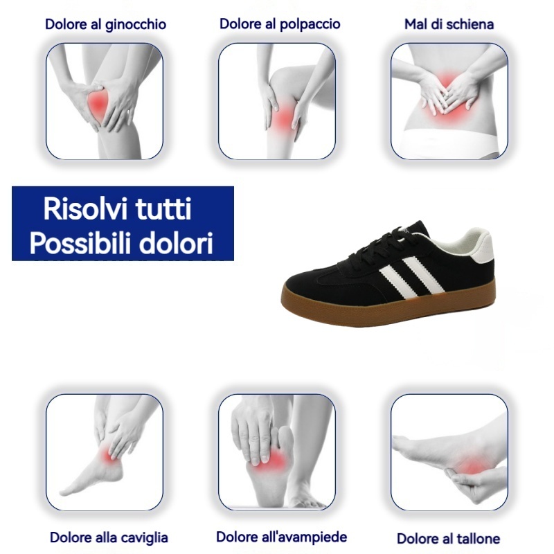 [Sconto a metà prezzo oggi - da non perdere] Scarpe casual da uomo dal design ergonomico - allevia efficacemente il dolore quando si cammina 👞Regola la posizione corretta del corpo umano