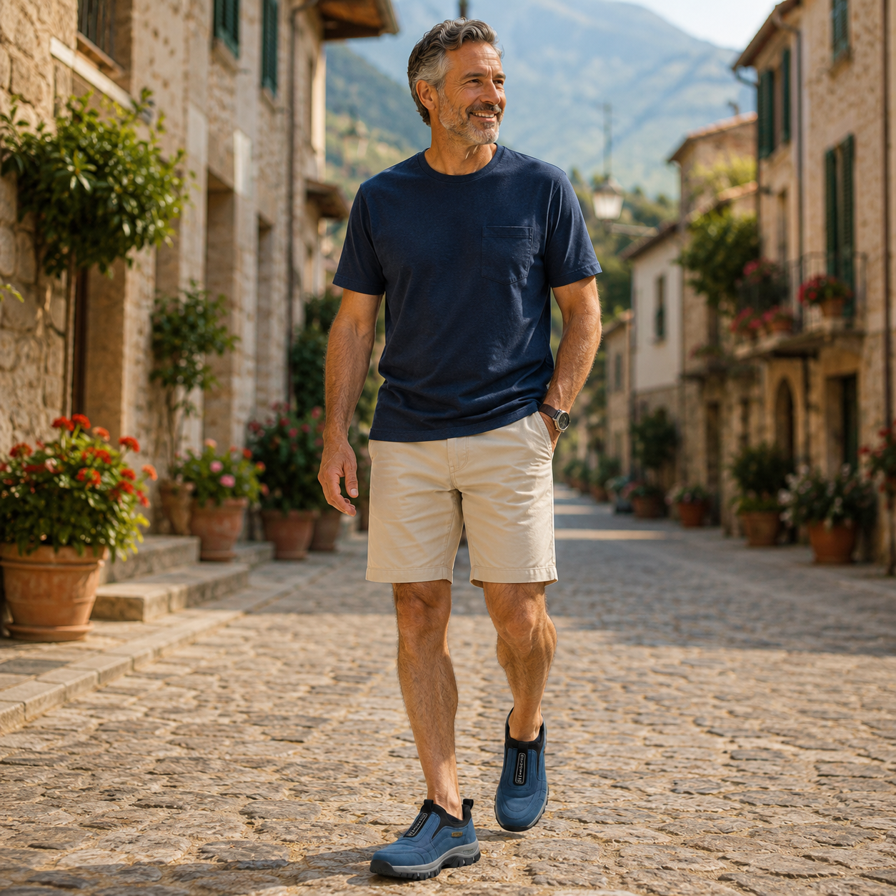 🎁 Offerta Speciale: 50% 🎁 Scarpe Ortopediche da Passeggio da Uomo — In Camoscio Cucito a Mano 👟 Impermeabili e Antiscivolo ✅ Supporto per l'Arco Plantare — Cammina nel Comfort.