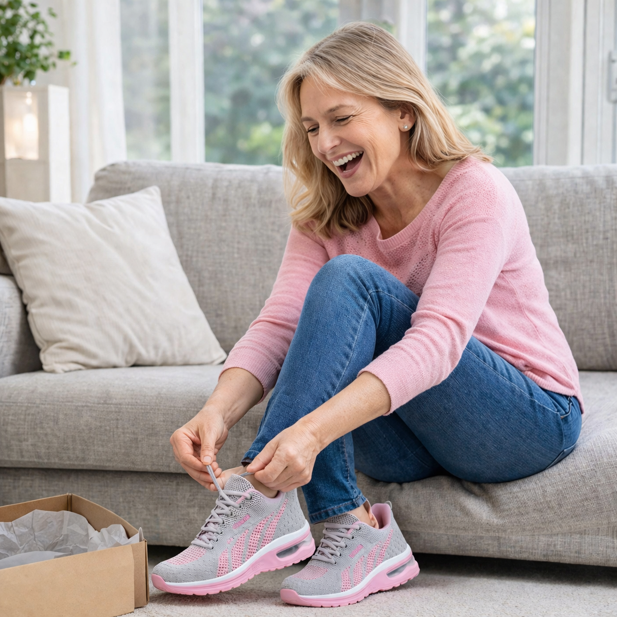 Sconto del 50% per un periodo limitato! 🔥 Scarpe da donna leggere e comode, adatte per essere indossate tutto il giorno, facili da infilare e sfilare ✅ Impermeabili e antiscivolo