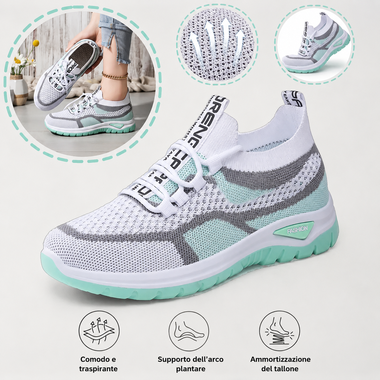 🎁Offerta speciale: 50%⏰ Scarpe ortopediche dal design ergonomico - supporto per l'arco plantare 👞 Alleviano facilmente il dolore ai piedi
