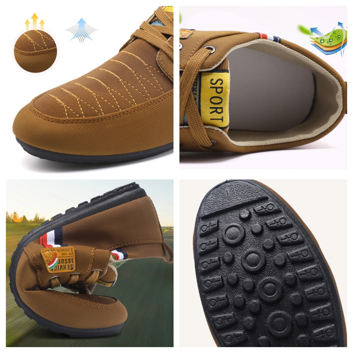 [🔥Oggi metà prezzo: da non perdere] Scarpe ortopediche dal design ergonomico👞-Elimina il dolore ai piedi in 7 giorni, ✅Solette ecologiche in memory foam, camminata comoda--Cucite a mano