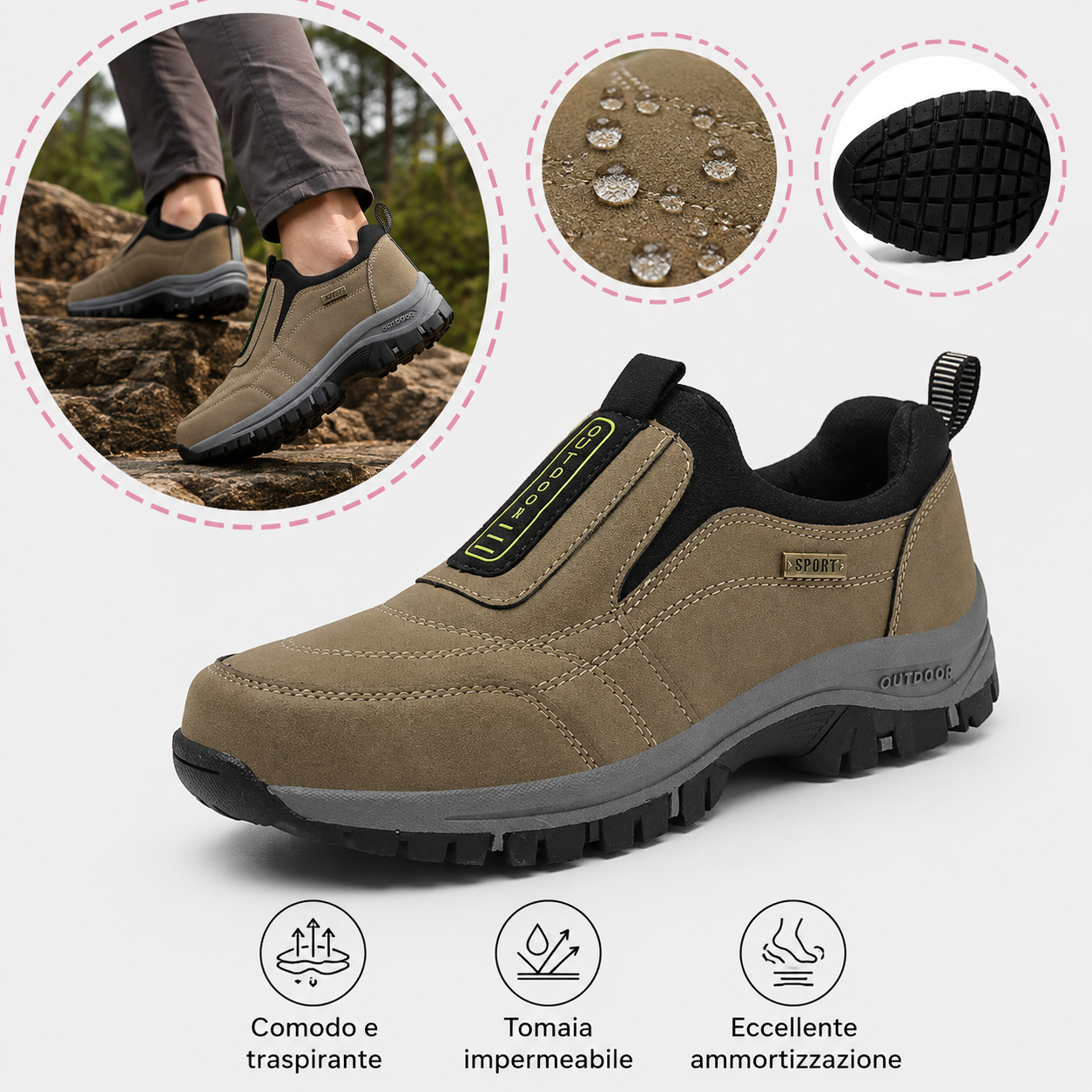 Sconto del 50% sulle scarpe da passeggio alla moda e sulle scarpe orto