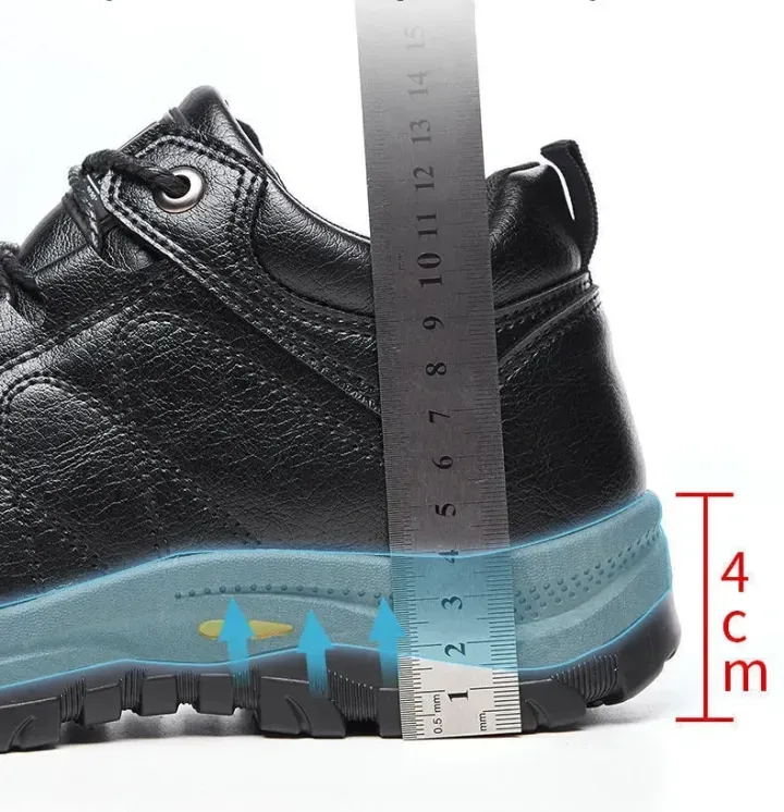 🎁Offerta a tempo limitato🐂 Scarpe ortopediche da uomo, realizzate in pelle di vitello australiana👞 cucite a mano, impermeabili e antiscivolo✅ supporto dell'arco plantare - camminata confortevole