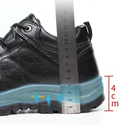 🎁Offerta a tempo limitato🐂 Scarpe ortopediche da uomo, realizzate in pelle di vitello australiana👞 cucite a mano, impermeabili e antiscivolo✅ supporto dell'arco plantare - camminata confortevole