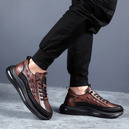 🔥 (50% di sconto oggi, finirà presto) Scarpe da passeggio da uomo in vera pelle, comode ✅ Supporto per l'arco plantare