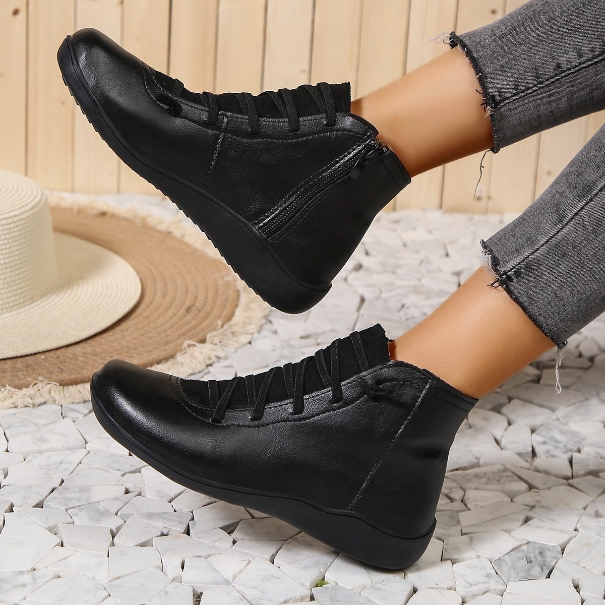 [🔥Oggi metà prezzo: da non perdere] Scarpe ortopediche da donna dal design ergonomico - design con supporto dell'arco plantare👞Sbarazzati facilmente del dolore ai piedi