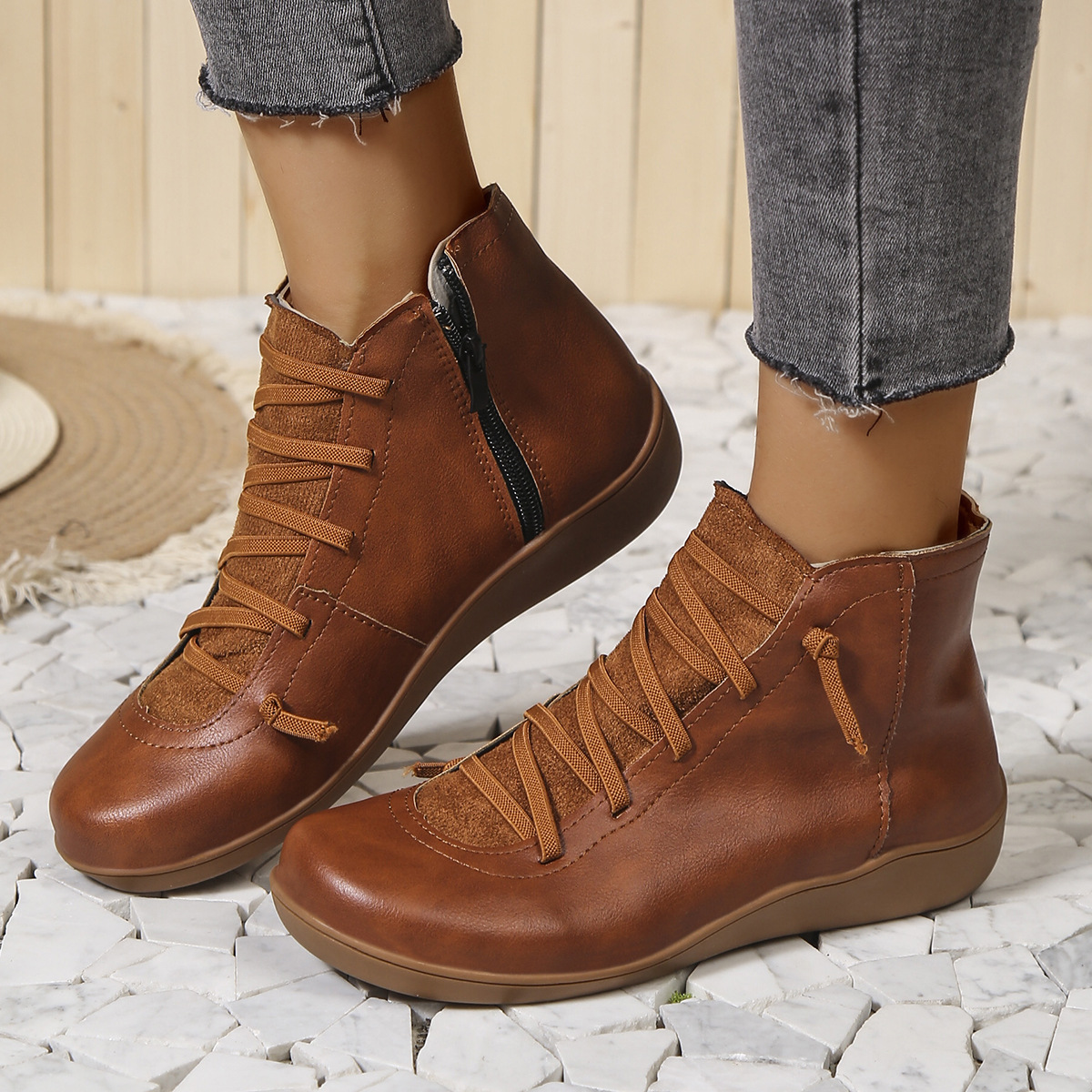 [🔥Oggi metà prezzo: da non perdere] Scarpe ortopediche da donna dal design ergonomico - design con supporto dell'arco plantare👞Sbarazzati facilmente del dolore ai piedi