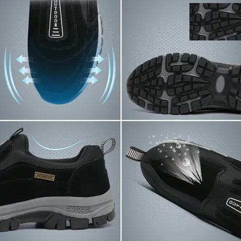 🎁 Offerta Speciale: 50% 🎁 Scarpe Ortopediche da Passeggio da Uomo — In Camoscio Cucito a Mano 👟 Impermeabili e Antiscivolo ✅ Supporto per l'Arco Plantare — Cammina nel Comfort.