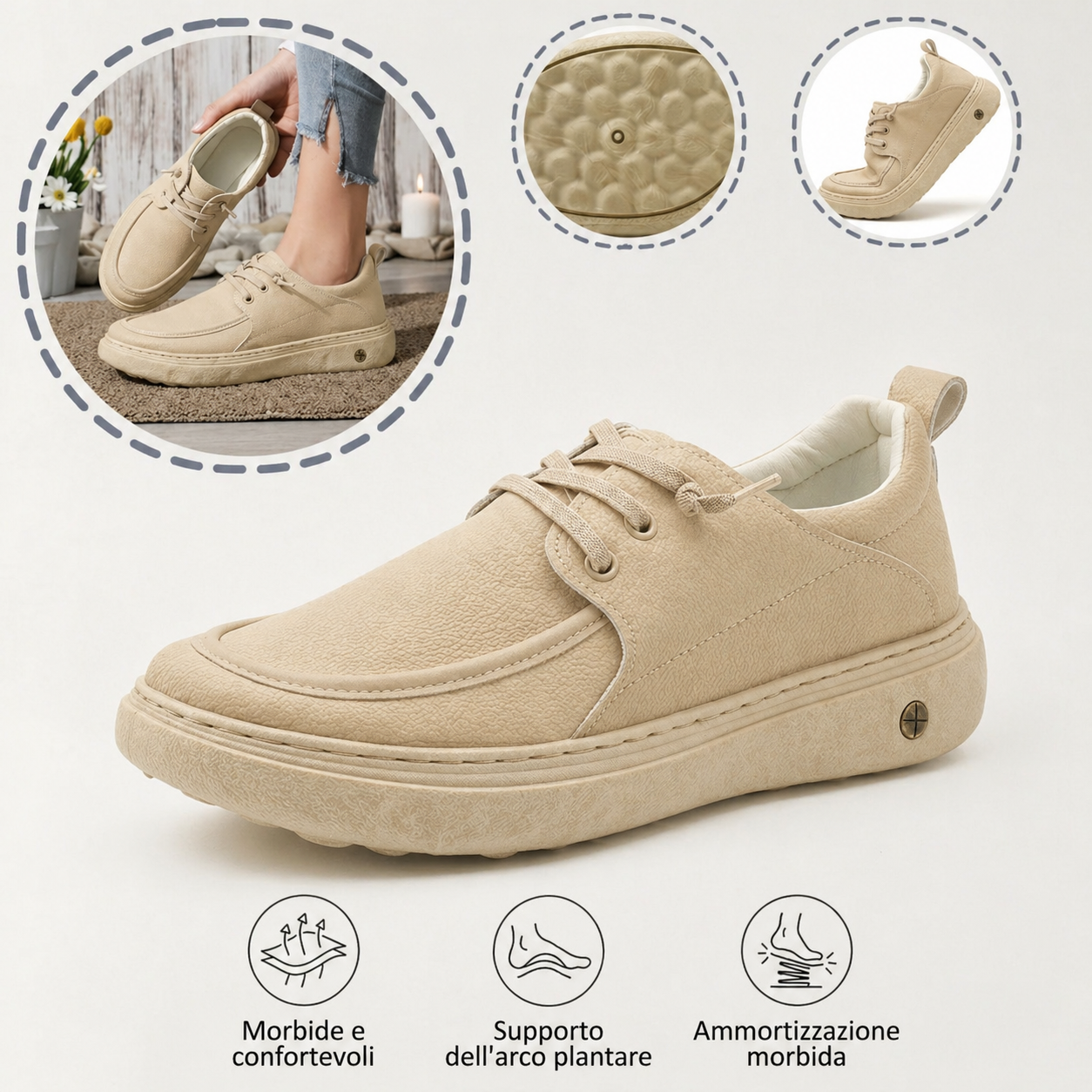 🎉 Sconto del 50% solo oggi — Offerta in scadenza! 🐂 Scarpe ortopediche da uomo: Realizzate a mano in vera pelle bovina australiana 👞 Supporto per l'arco plantare – Impermeabili e antiscivolo ✅ Comode per camminare