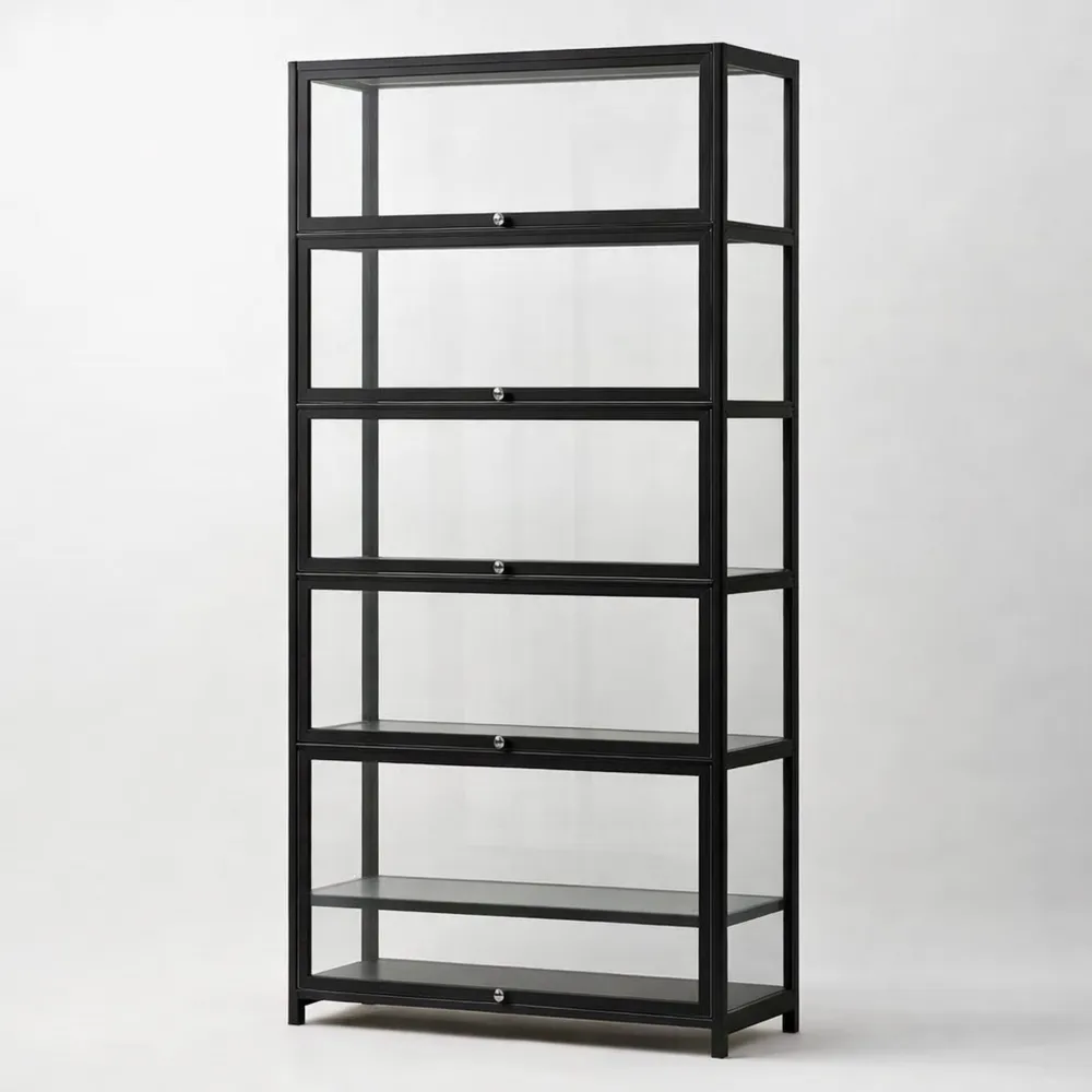 Vetrina acrilica a 5 ripiani per collezioni e giocattoli