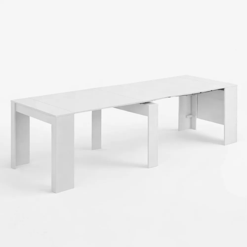 Consolle da pranzo allungabile con allunghe fino a 10 posti