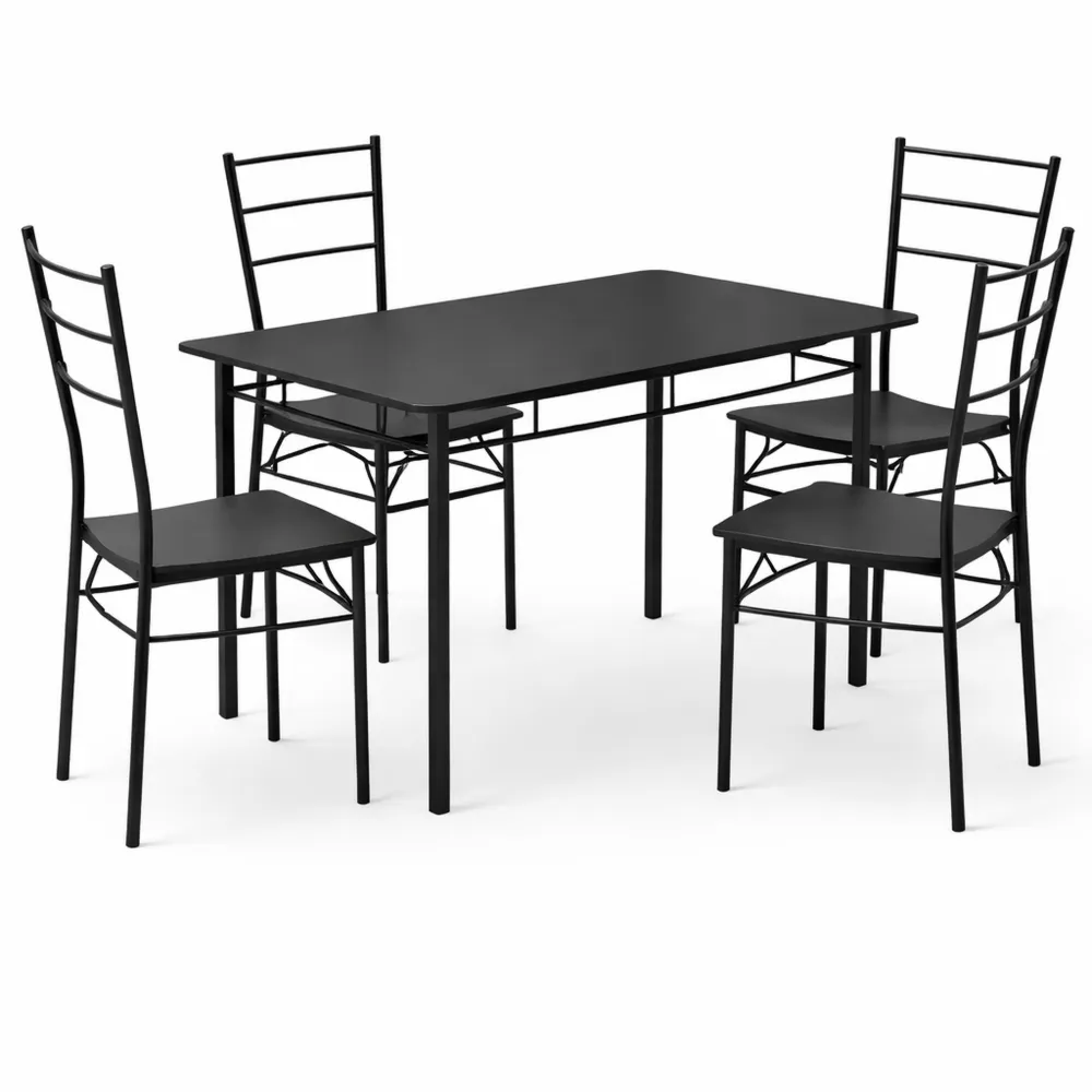 Set da Pranzo con Tavolo e 4 Sedie per Sala da Pranzo