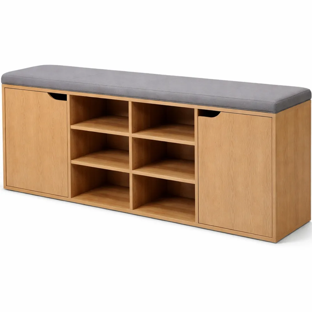 Scarpiera con Cuscino in Fibra di Legno