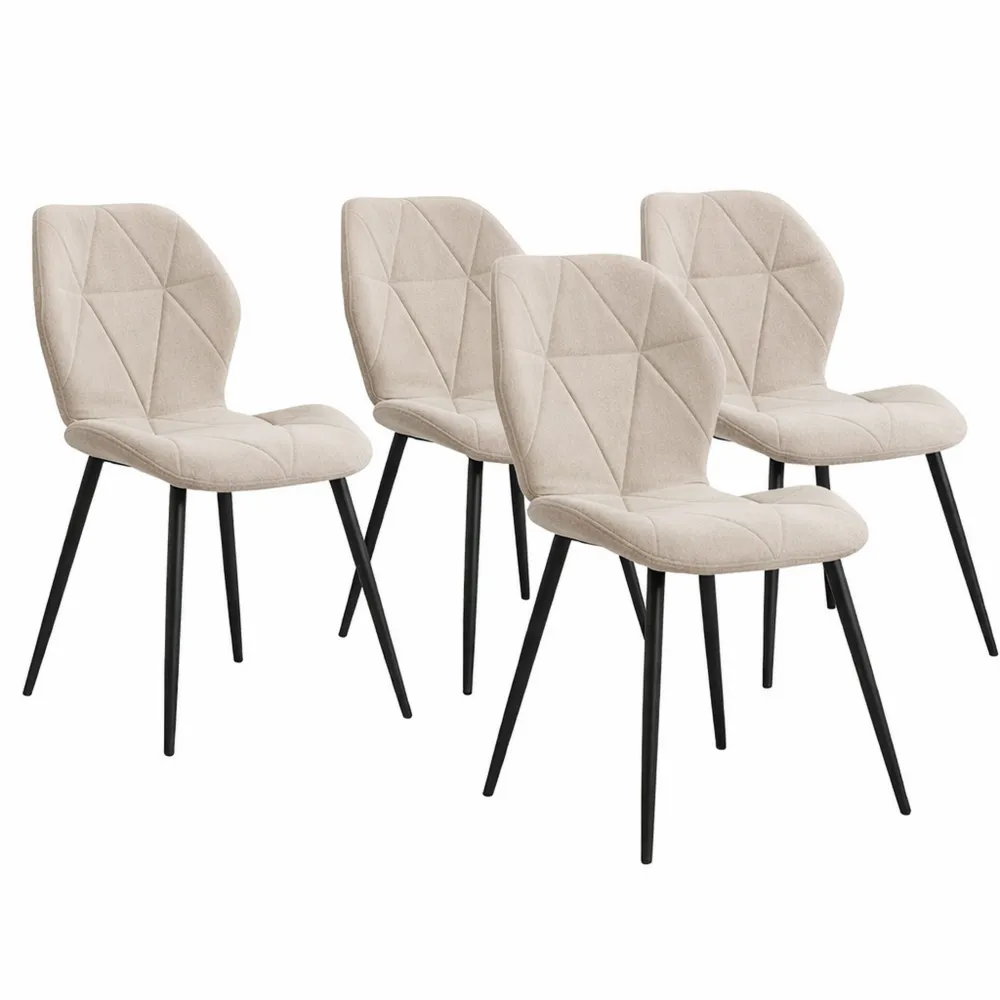 Sedie Moderne Imbottite Senza Braccioli per Sala da Pranzo