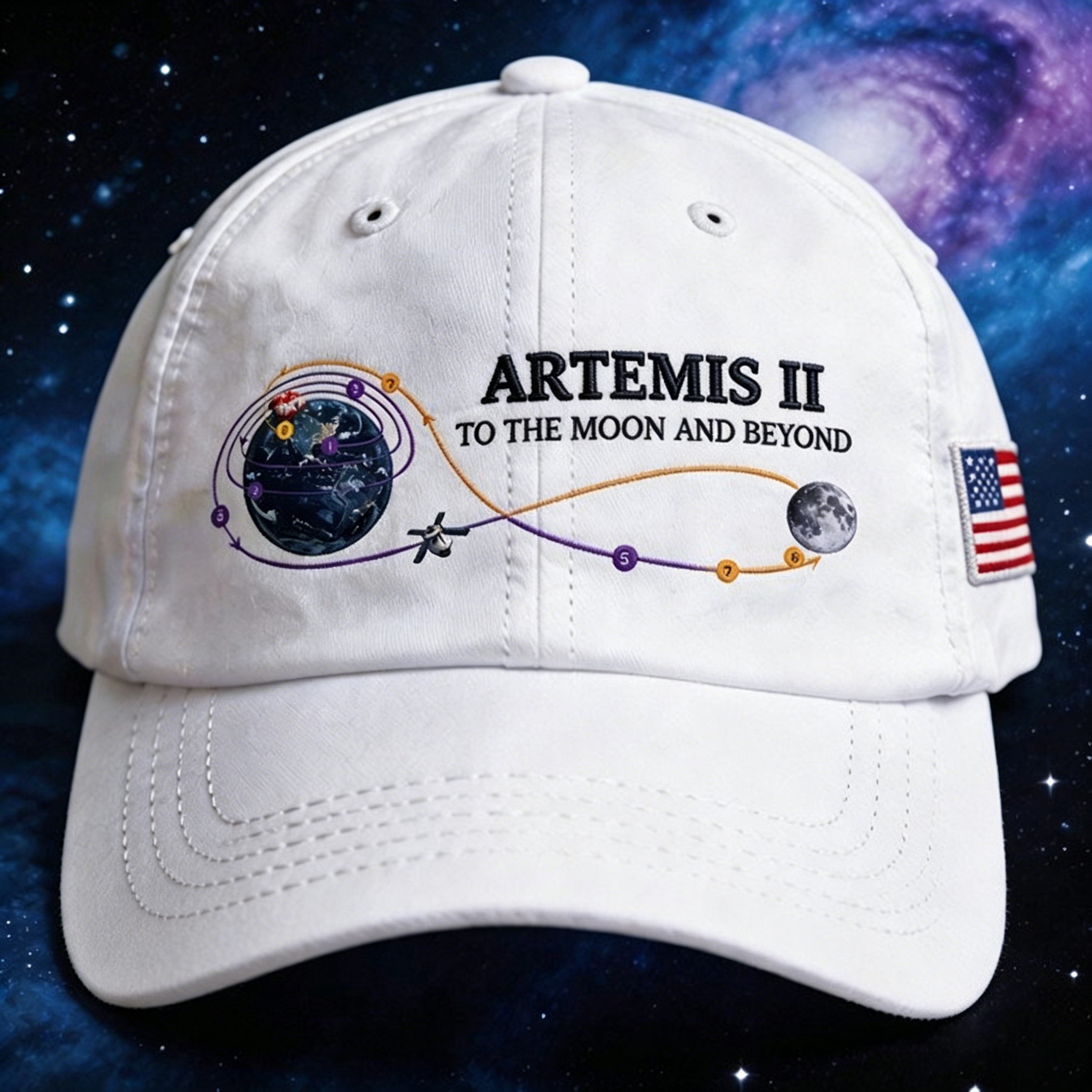 🌕Artemis II To The Moon And Beyond Embroidered Baseball Cap-karmazla
