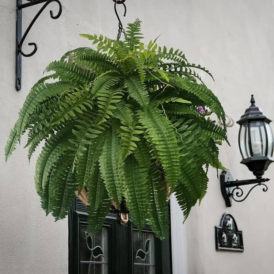 🔥 $9.97 On Sale Only Today 🌱 UV Resistant Ferns Artificial Plants Large for Planters, Office & Home Decor, Outdoor & Indoor-karmazla