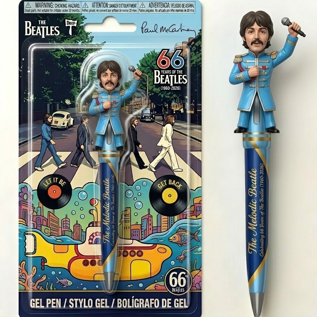 The Beatles 66th Anniversary Commemorative Pen-karmazla