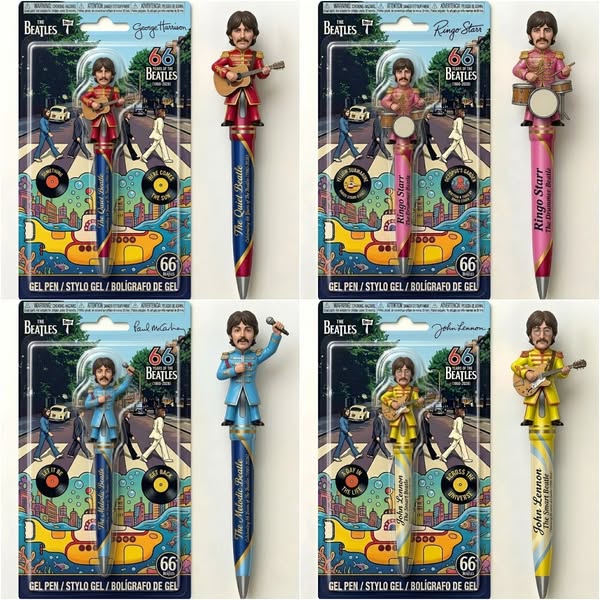 The Beatles 66th Anniversary Commemorative Pen-karmazla