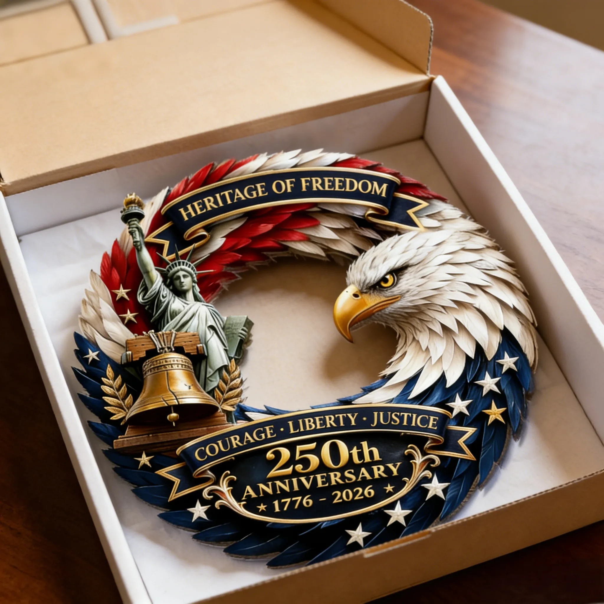 🦅 Heritage of Freedom 250th Anniversary Wreath-karmazla