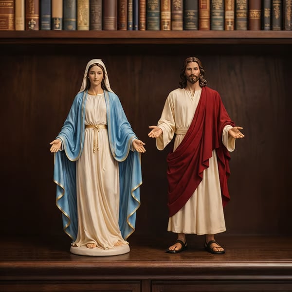 Divine Collection: Jesus Christ & Mary Mother of God - 1/6 Scale Limited Edition Figures-karmazla