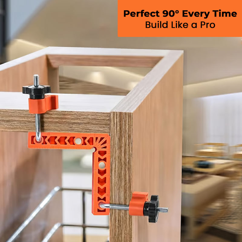 🔧90 Degree Corner Clamp & Positioning Square Set