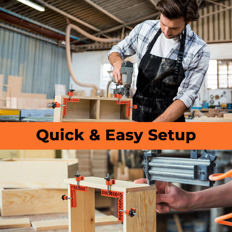 🔧90 Degree Corner Clamp & Positioning Square Set