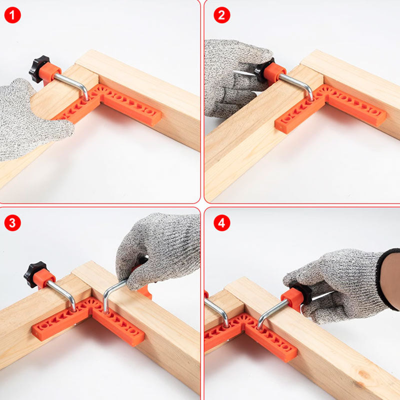 🔧90 Degree Corner Clamp & Positioning Square Set