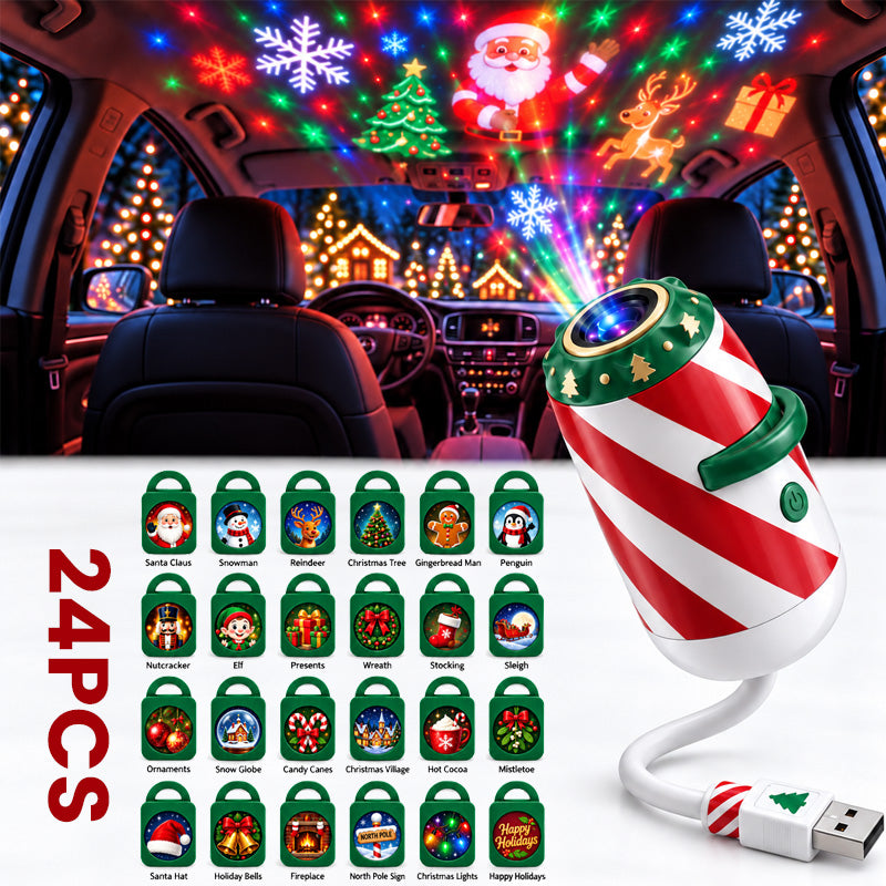 USB Powered Christmas Car Projector