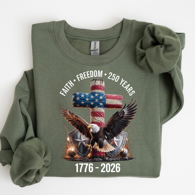 Faith - Freedom - 250 Years Shirt, 250th Anniversary United States of America T-Shirt