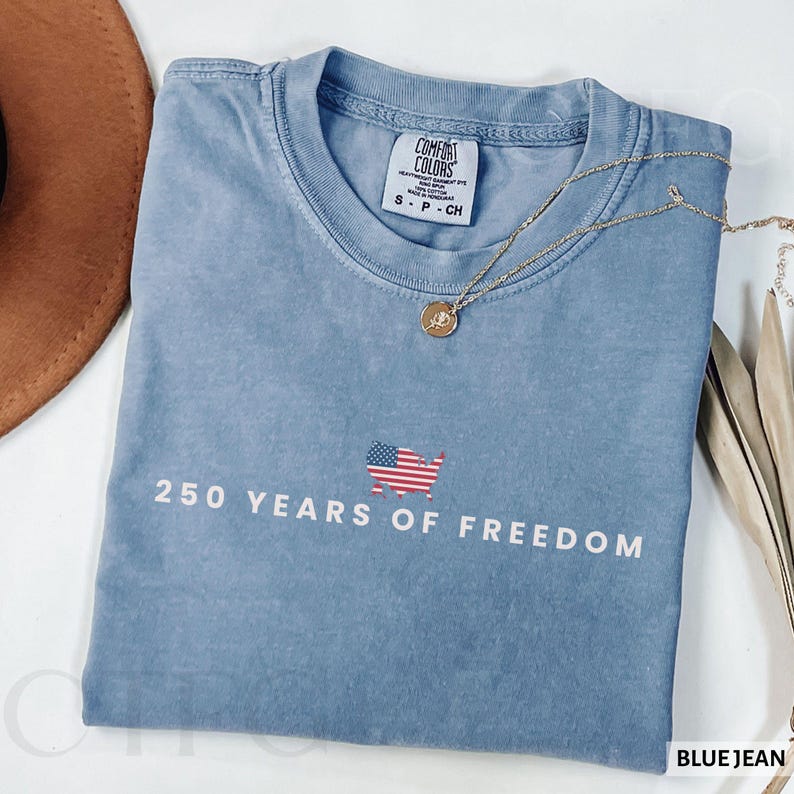 250 Years Of Freedom Shirt USA Anniversary Shirt Freedom Tee American 250 Merchandise 4th of July Shirt Youth-Adult XS-3XL