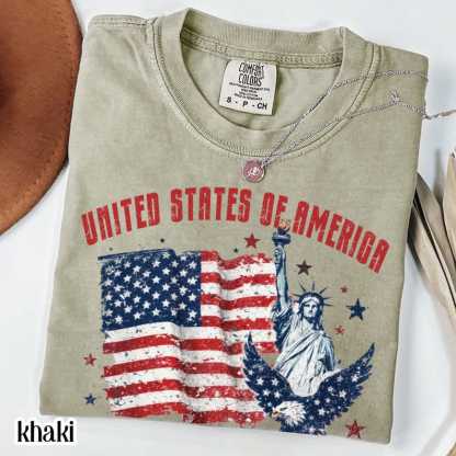 Comfort Colors United States of America 250th Anniversary Shirt Patriotic Vintage Flag 4th of July Tee 250 Years of Independence T-Shirt