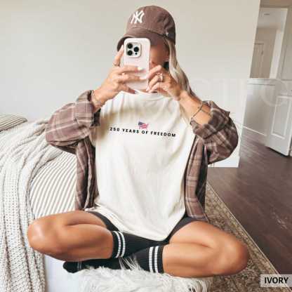 250 Years Of Freedom Shirt USA Anniversary Shirt Freedom Tee American 250 Merchandise 4th of July Shirt Youth-Adult XS-3XL