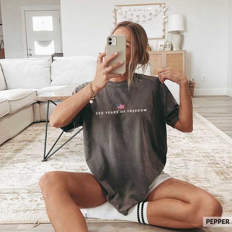 250 Years Of Freedom Shirt USA Anniversary Shirt Freedom Tee American 250 Merchandise 4th of July Shirt Youth-Adult XS-3XL