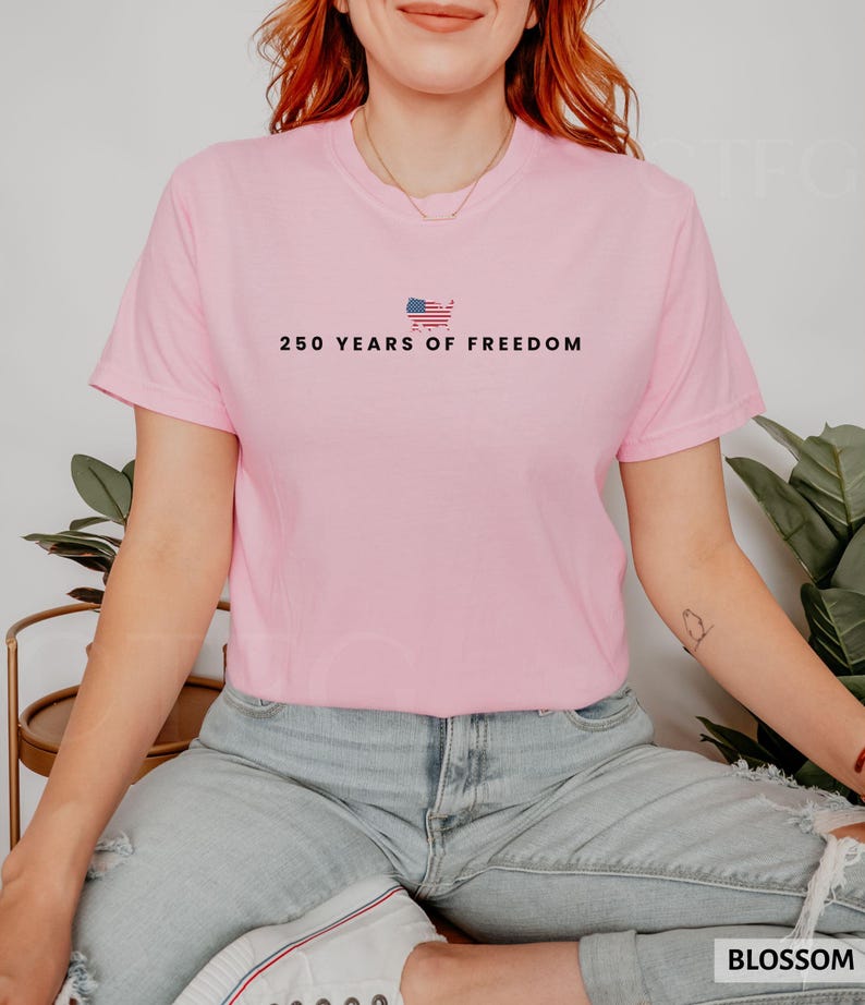 250 Years Of Freedom Shirt USA Anniversary Shirt Freedom Tee American 250 Merchandise 4th of July Shirt Youth-Adult XS-3XL