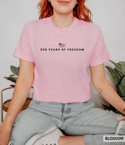 250 Years Of Freedom Shirt USA Anniversary Shirt Freedom Tee American 250 Merchandise 4th of July Shirt Youth-Adult XS-3XL