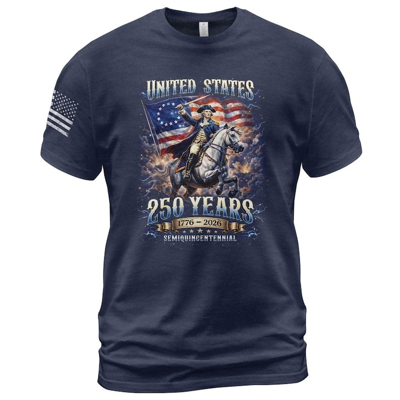 Retro 250th Anniversary of The United States Shirt, USA Independence Day T shirt, Semiquincentennial 1776 2026, American Flag Patriots Gifts