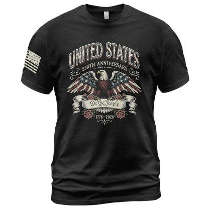 Retro 250th Anniversary of The United States Shirt, USA Independence Day T shirt, Semiquincentennial 1776 2026, American Flag Patriots Gifts