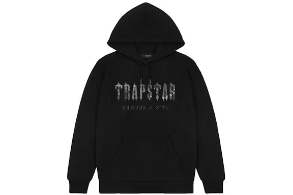 Trapstar Decoded Camo Hoodie Blackout Edition