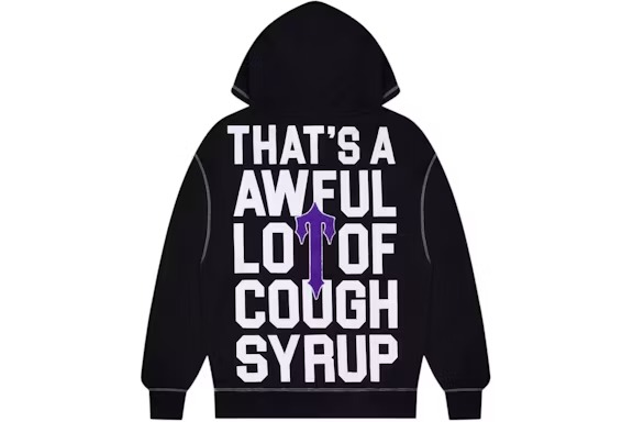 Trapstar x Cough Syrup Hoodie black