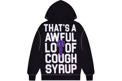 Trapstar x Cough Syrup Hoodie black