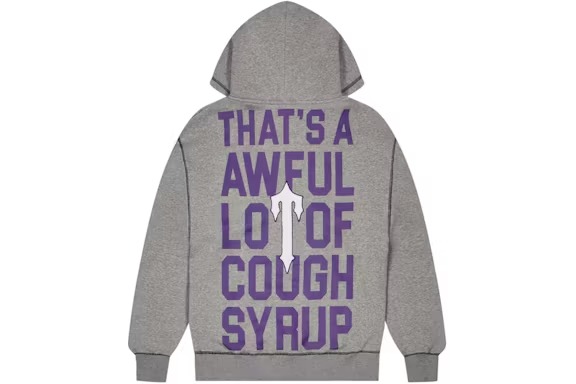 Trapstar x Cough Syrup Hoodie grey