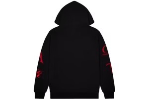 Trapstar Script Hoodie black & red