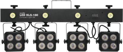 Eurolite LED KLS 180 - compact light set noir - jeu de spots et effets LED multicolore pour scène DJ soirée-Lamiahaven