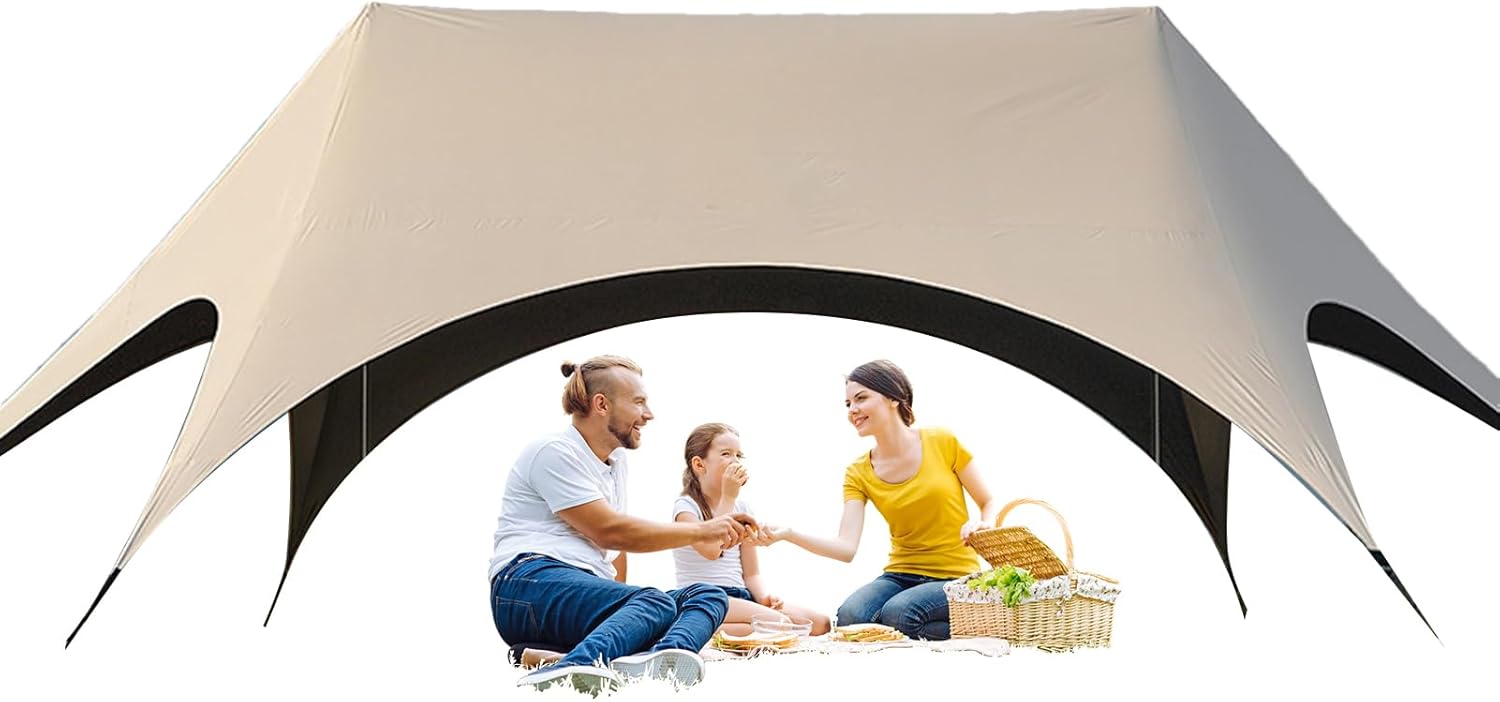 Quorvex abri de camping - Pergola solaire pliable à installation rapide pour pique nique mariage jardin barbecue plage et piscine-Lamiahaven